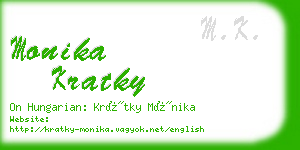 monika kratky business card